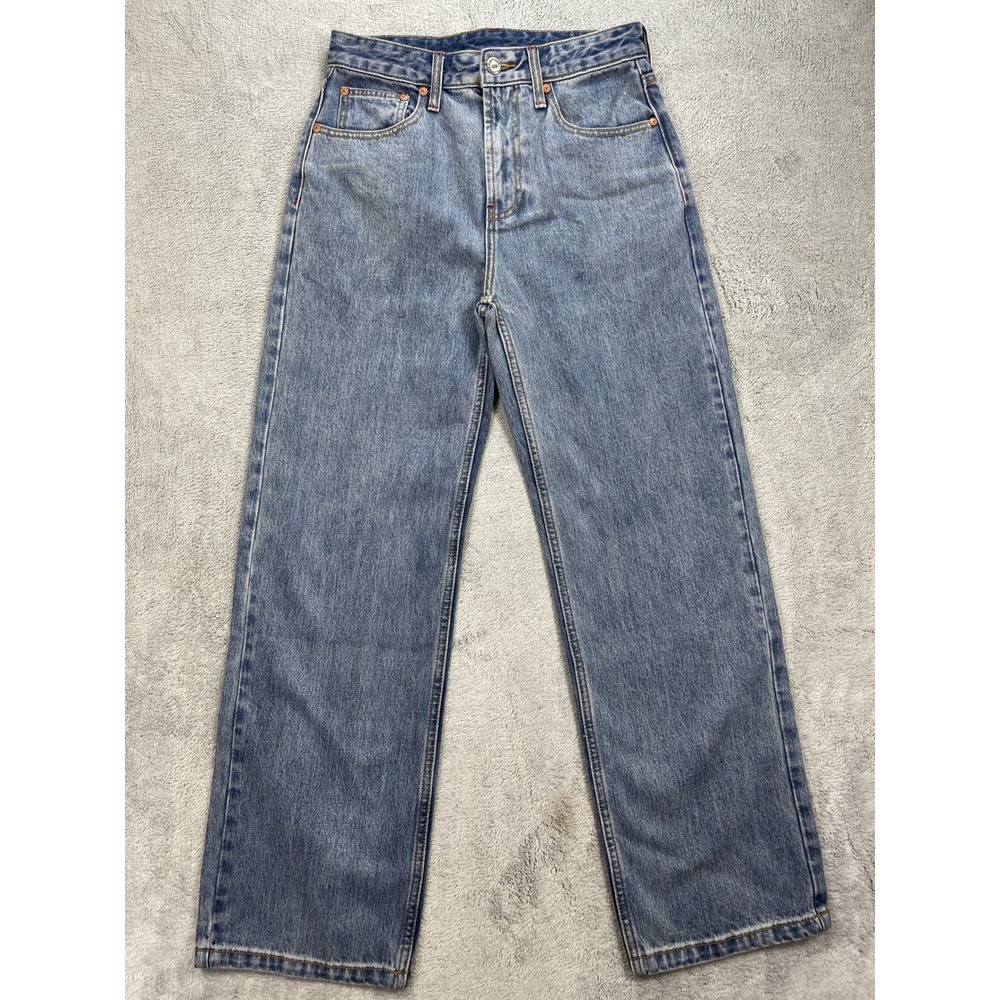 Elwood Denim Jeans Unisex 28x30 Blue Straight Leg Relaxed Fit 100% Cotton